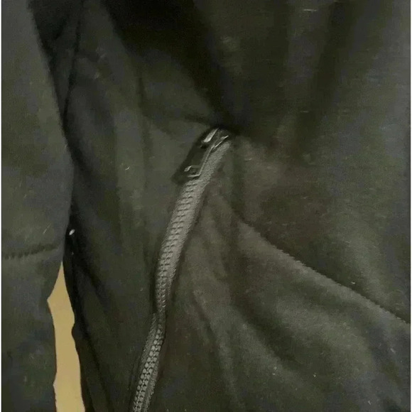 Three Dots Women's Size S Quilted Step-Hem Knit Jacket Black - Picture 2 of 8